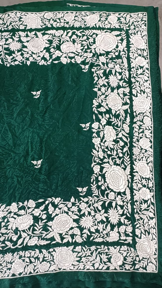 Badshahi Parsi gara saree - Saffronfashionindia