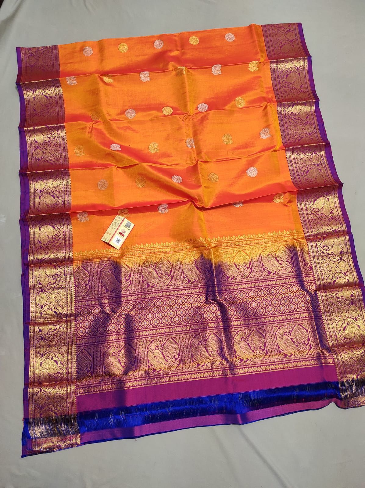 Kanchipuram dupatta - Saffronfashionindia
