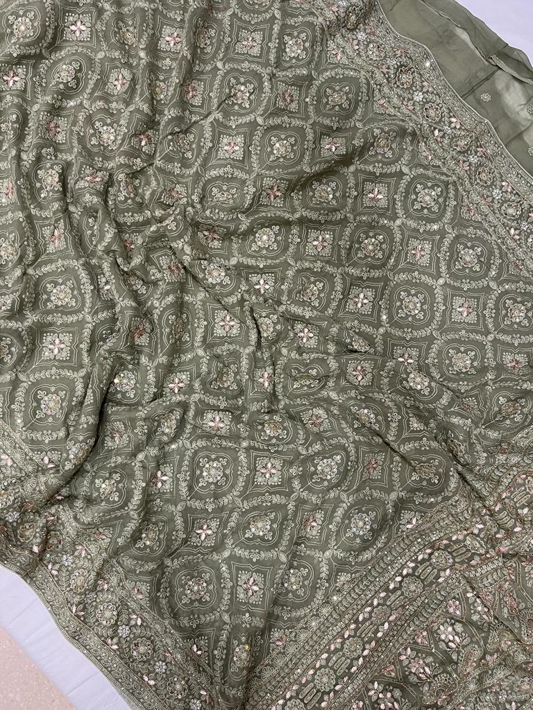 Barfi inspired Chikankari saree - Saffronfashionindia