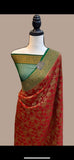 Avera khaddi gorgette saree