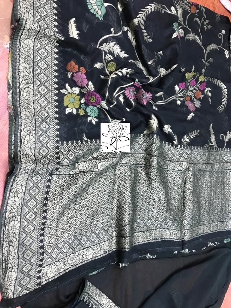 Rimika khaddi banarsi saree - Saffronfashionindia