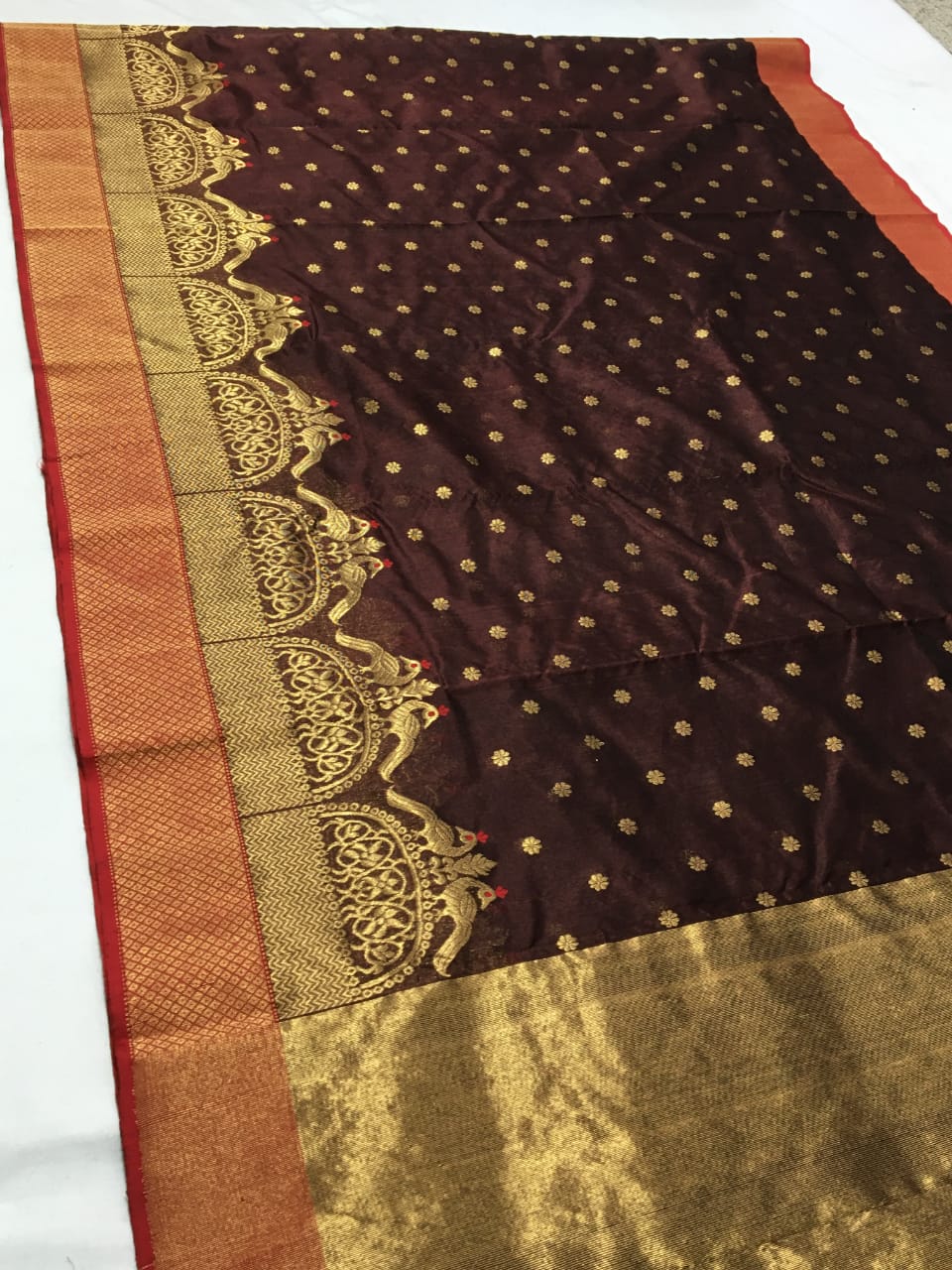 Noorjaha pattu Chanderi saree - Saffronfashionindia