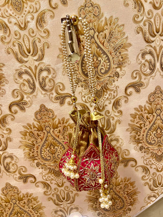 Lotus potli - Saffronfashionindia