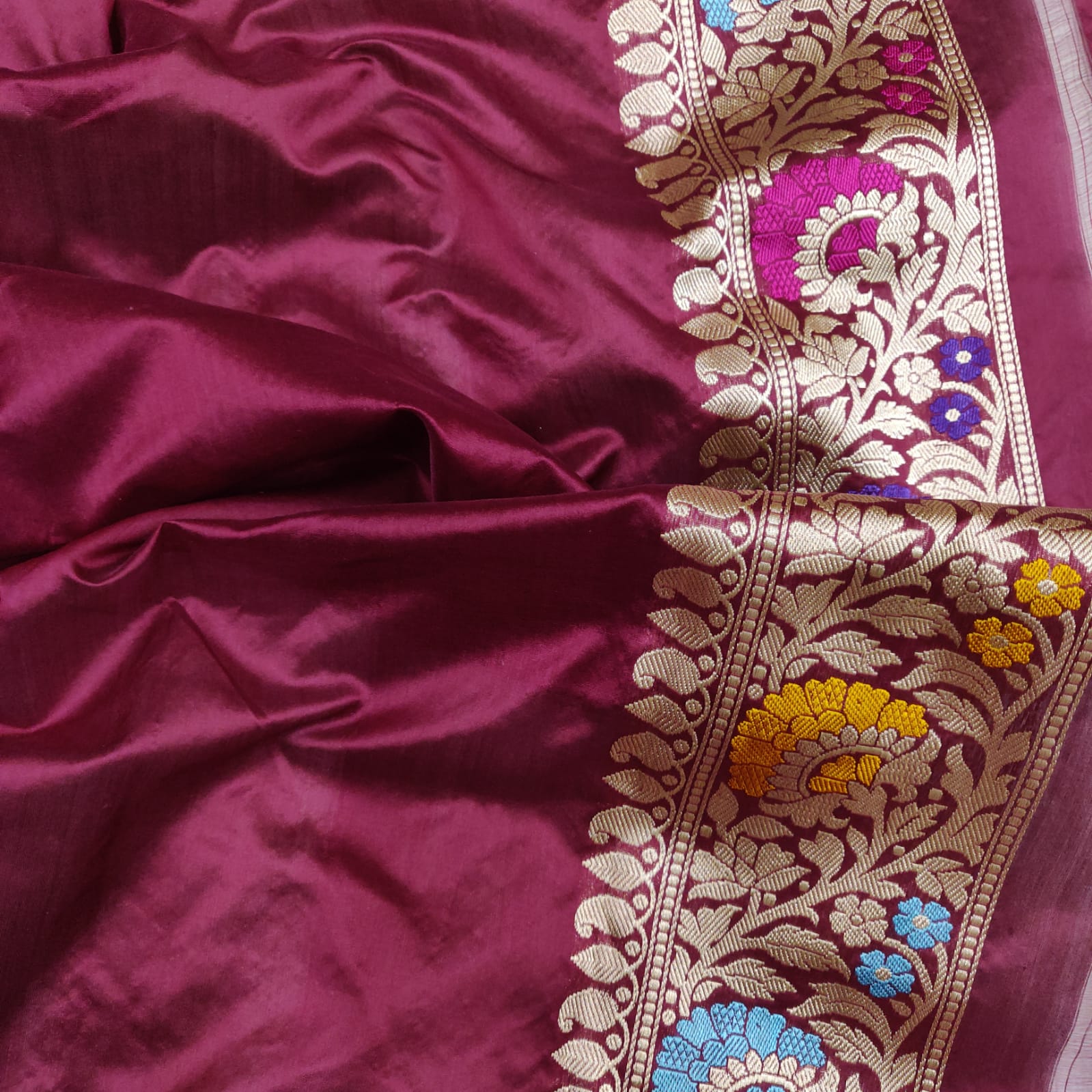 Kavi handwoven kora saree - Saffronfashionindia