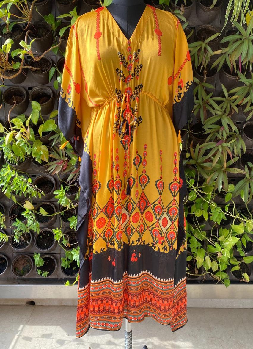 Designer kaftan - Saffronfashionindia