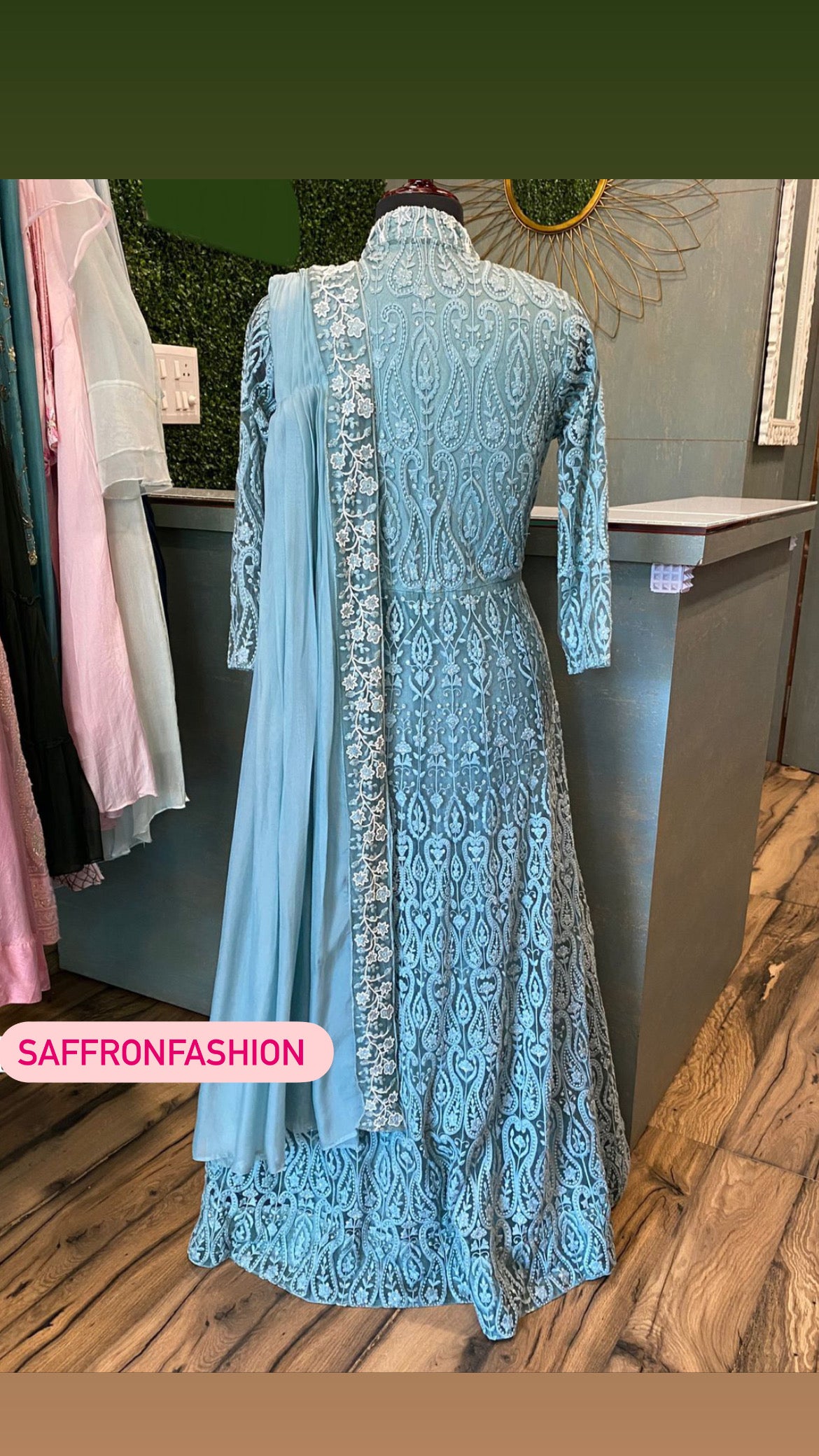 Sanista long gown - Saffronfashionindia