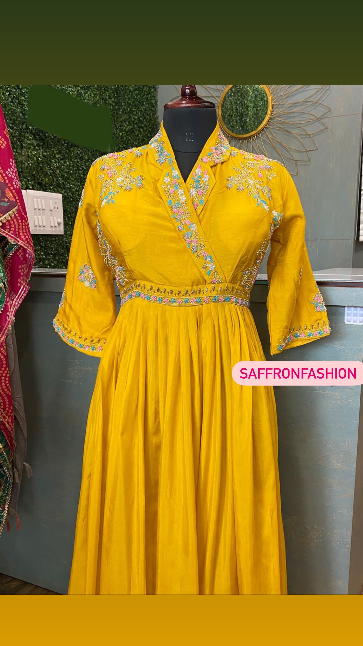 Long dress,,,,Italian dress - Saffronfashionindia