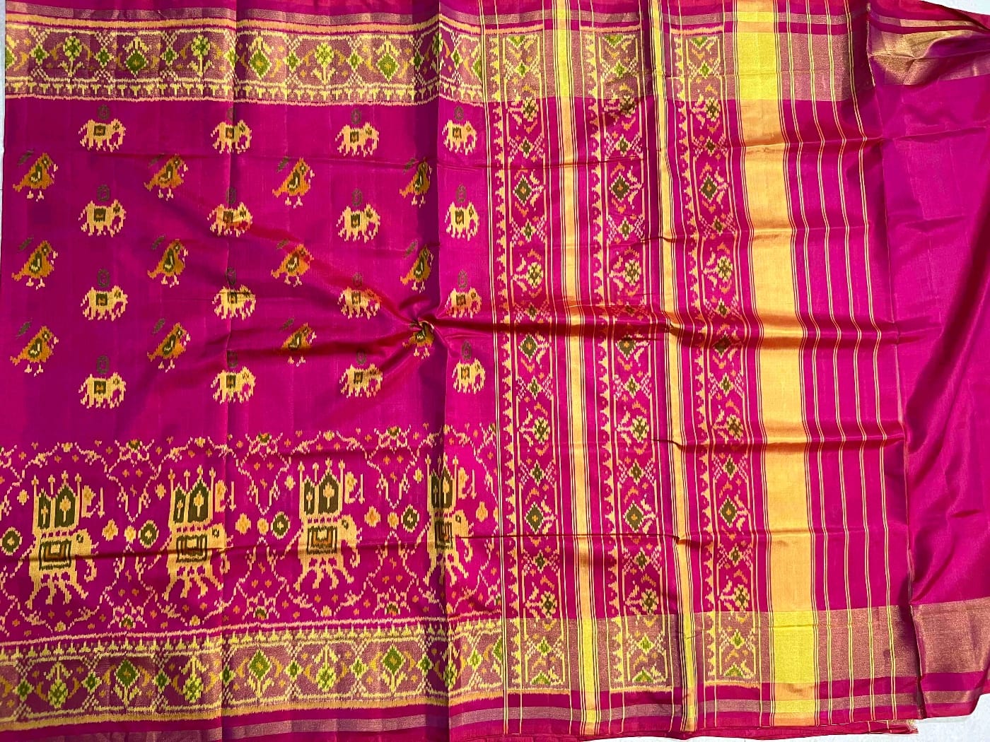 Harshita silk patola saree - Saffronfashionindia
