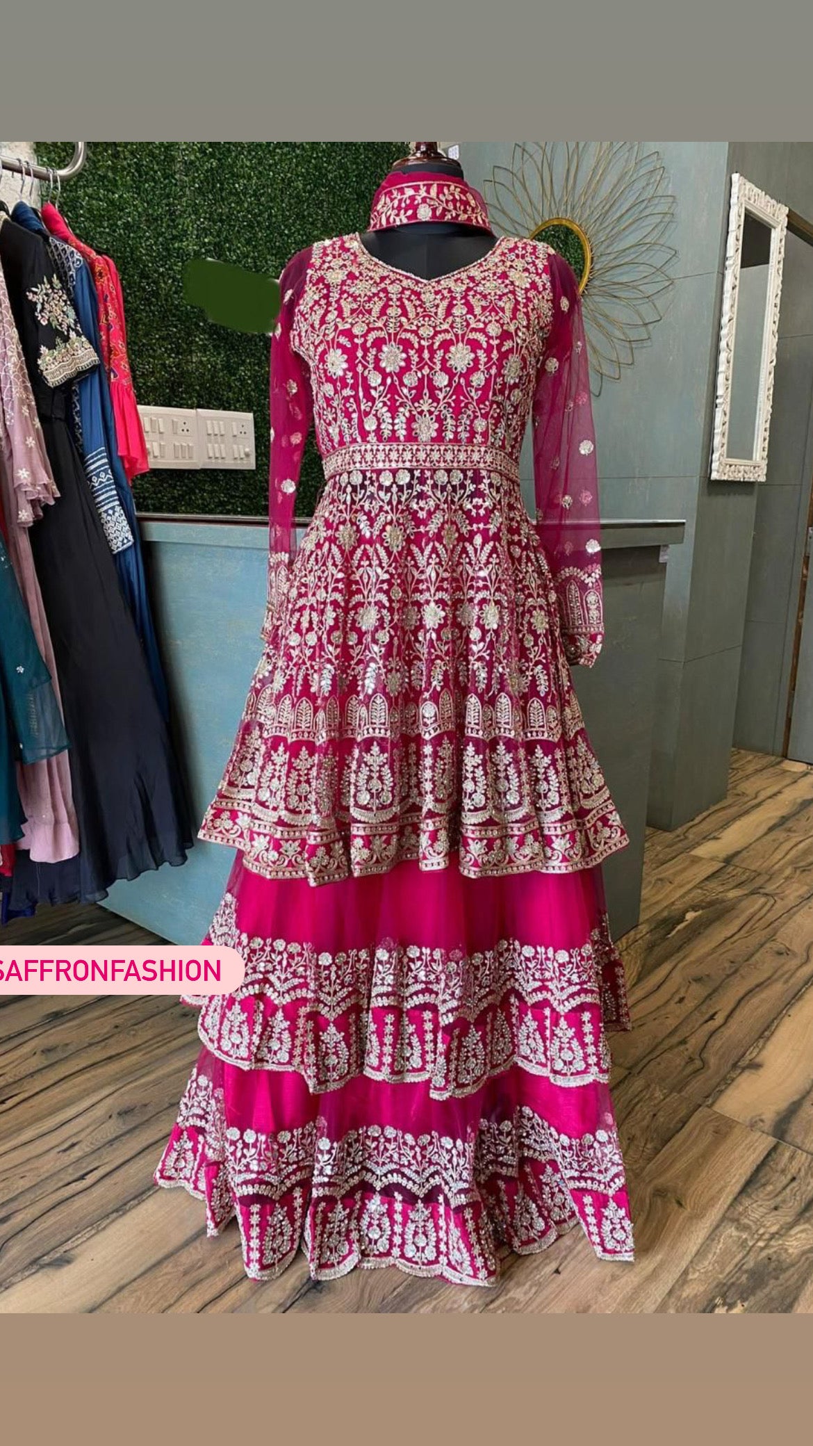 Rani styled peplum kurta - Saffronfashionindia