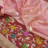 Kushnama tissue handwoven zari saree