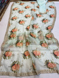 Lovely organza floral saree