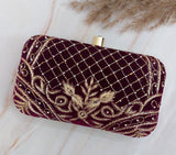 Jilan embroidery clutch bag