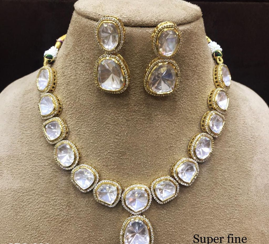Navesha polki necklace – Saffronfashionindia