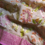 Hand brush inspired banarsi saree