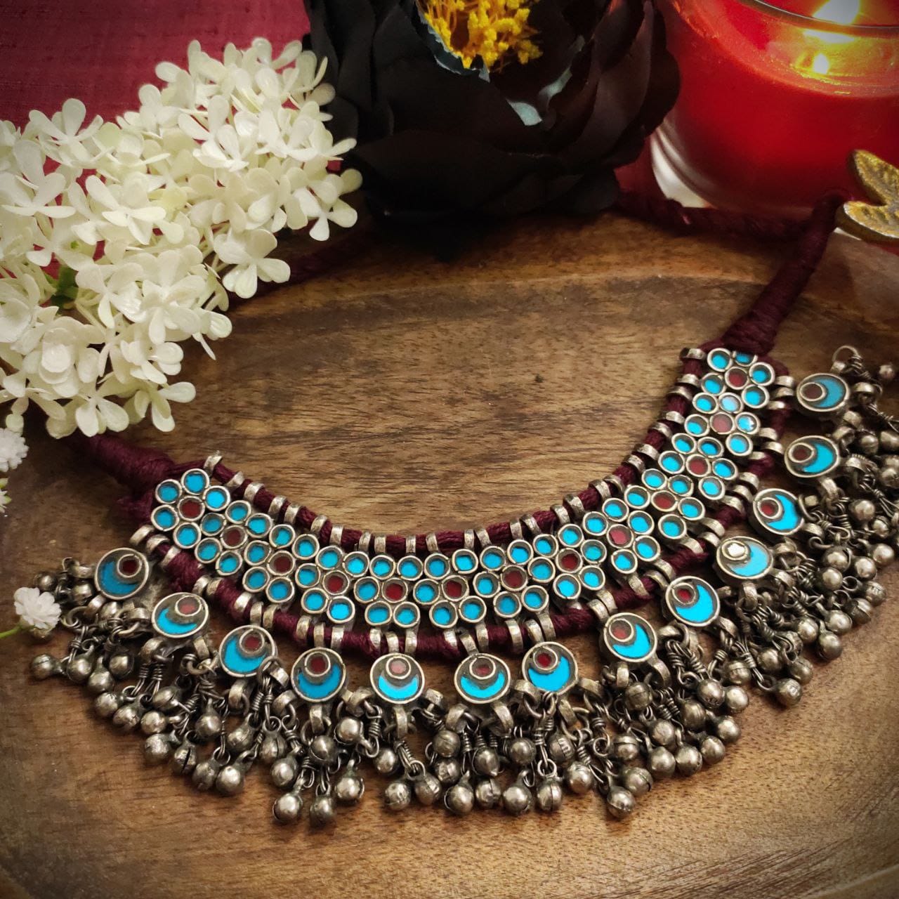 Nazara choker set - Saffronfashionindia