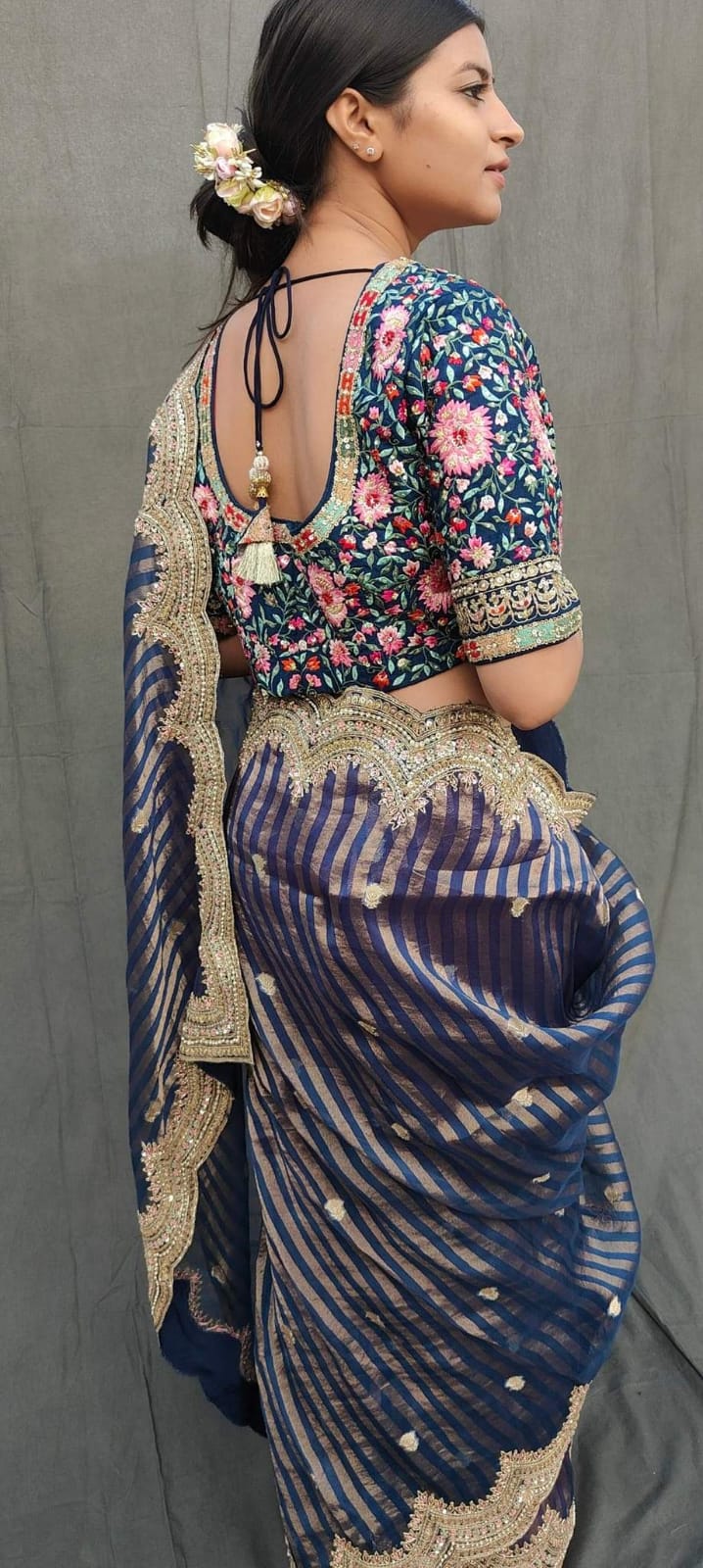 Arizona handloom  kora saree - Saffronfashionindia