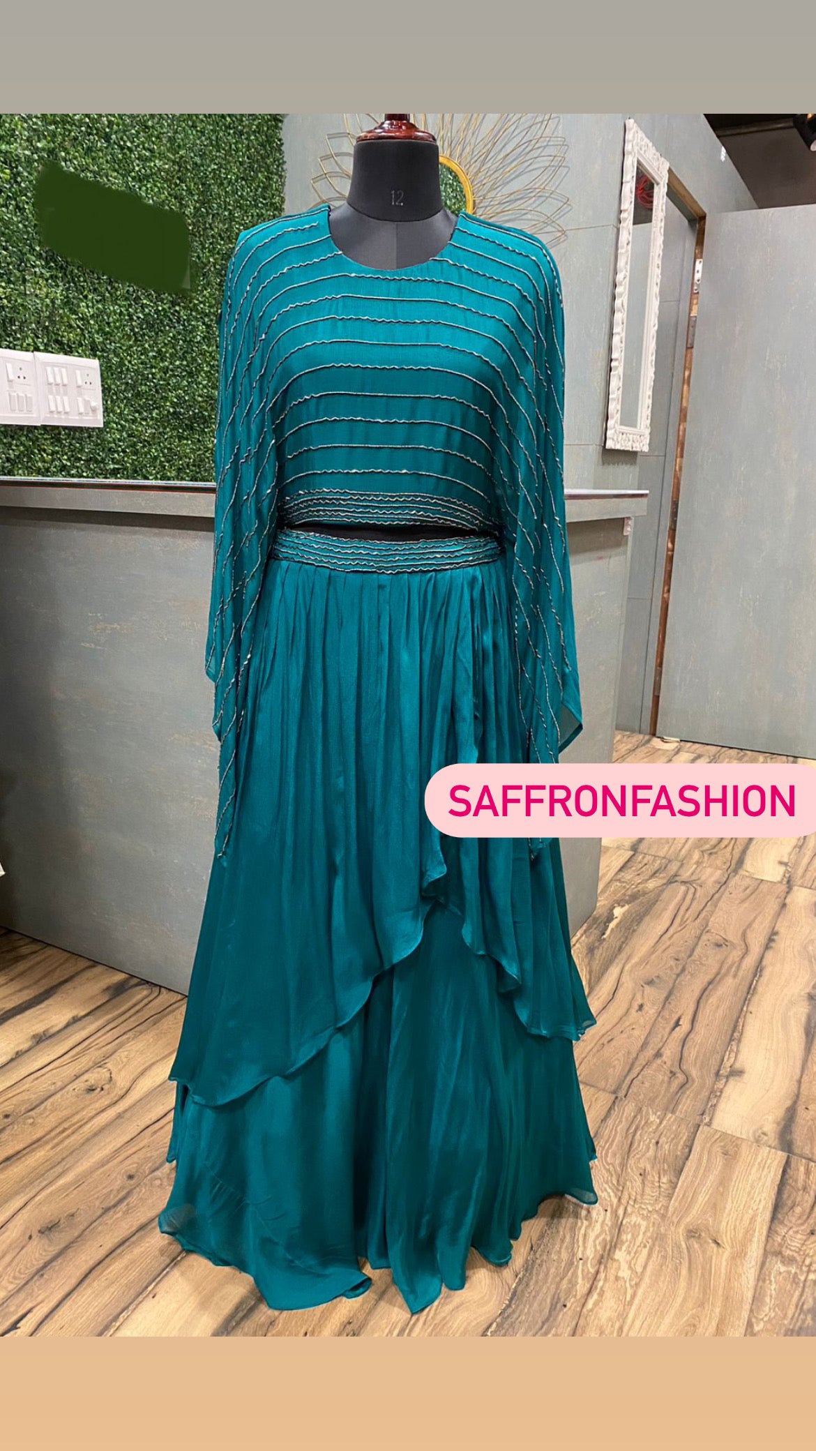 Navesha indowestern beautiful dress - Saffronfashionindia