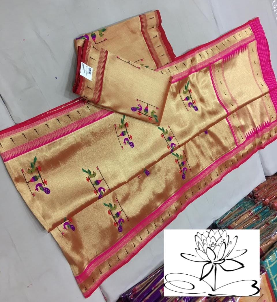 Muniya inspired high quality paithani dupatta