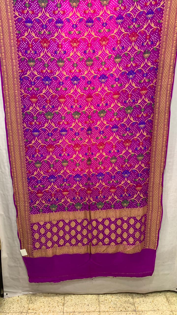 Mysore banarsi dupatta - Saffronfashionindia