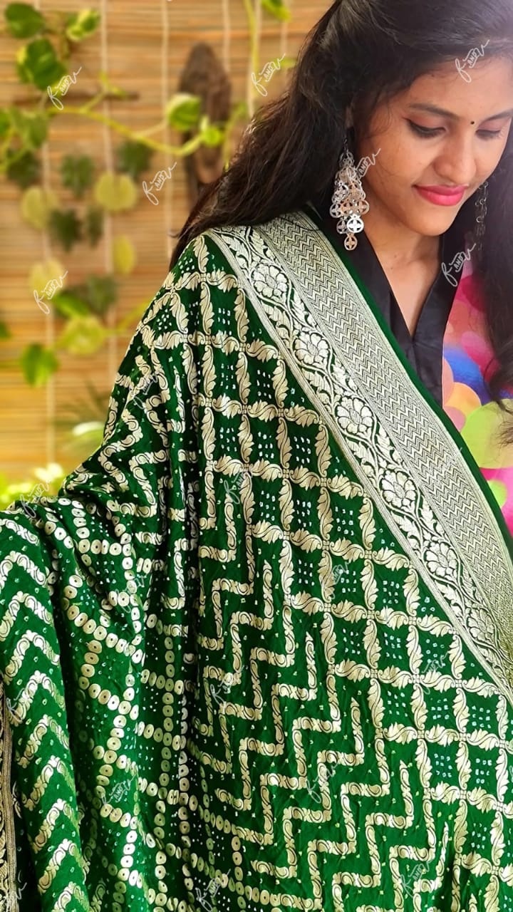 Vibrant dupatta - Saffronfashionindia