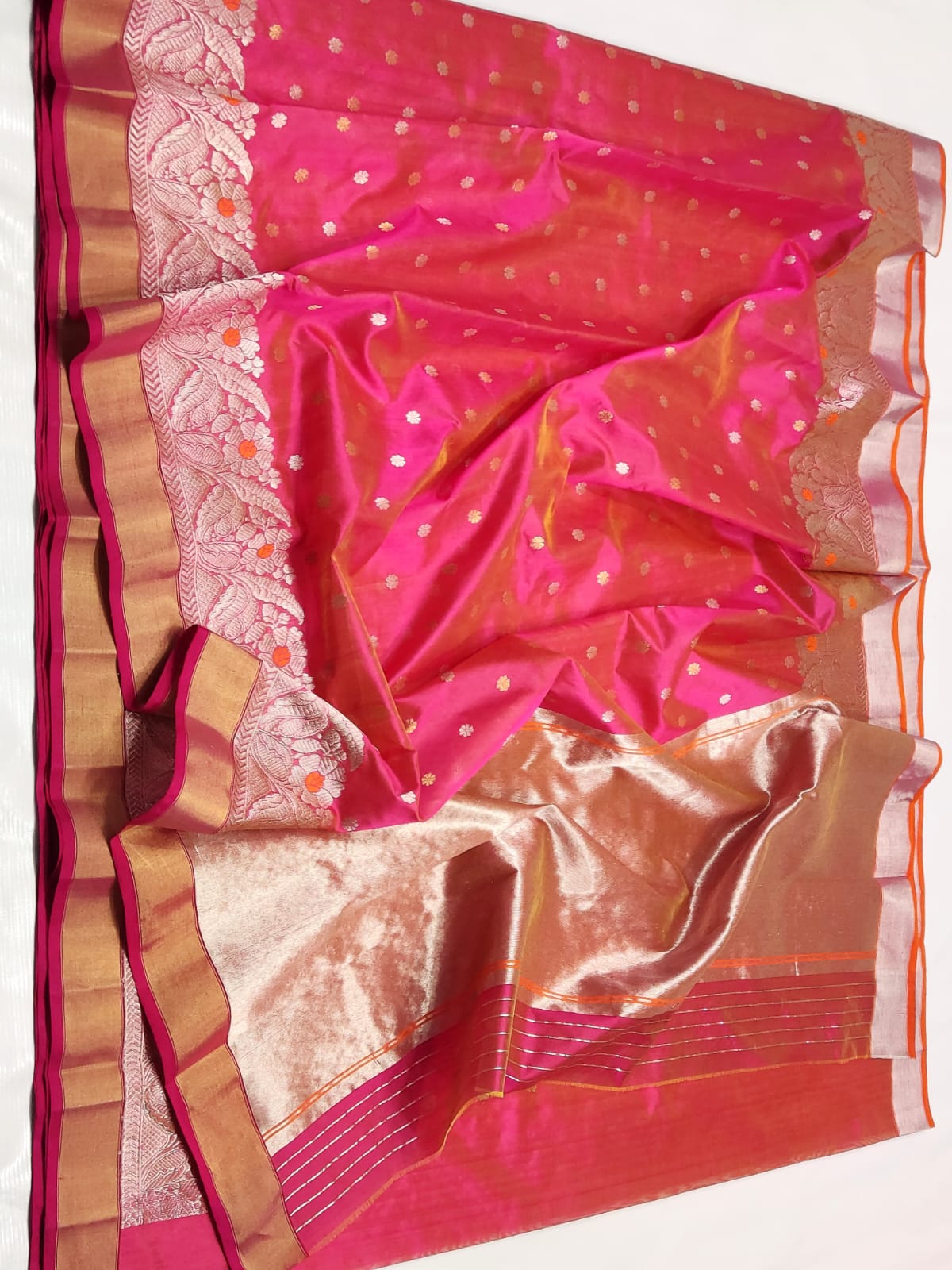 Ashvi Chanderi saree - Saffronfashionindia
