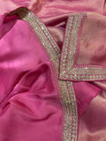 Kanjeevaram inspired tissue saree