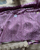 Lavender fancy partywear saree