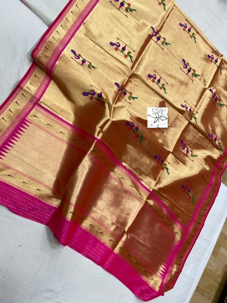 Muniya inspired high quality paithani dupatta