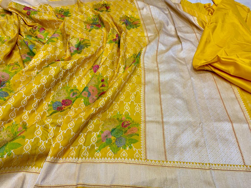 Padmavati inspired banarsi zangla saree - Saffronfashionindia