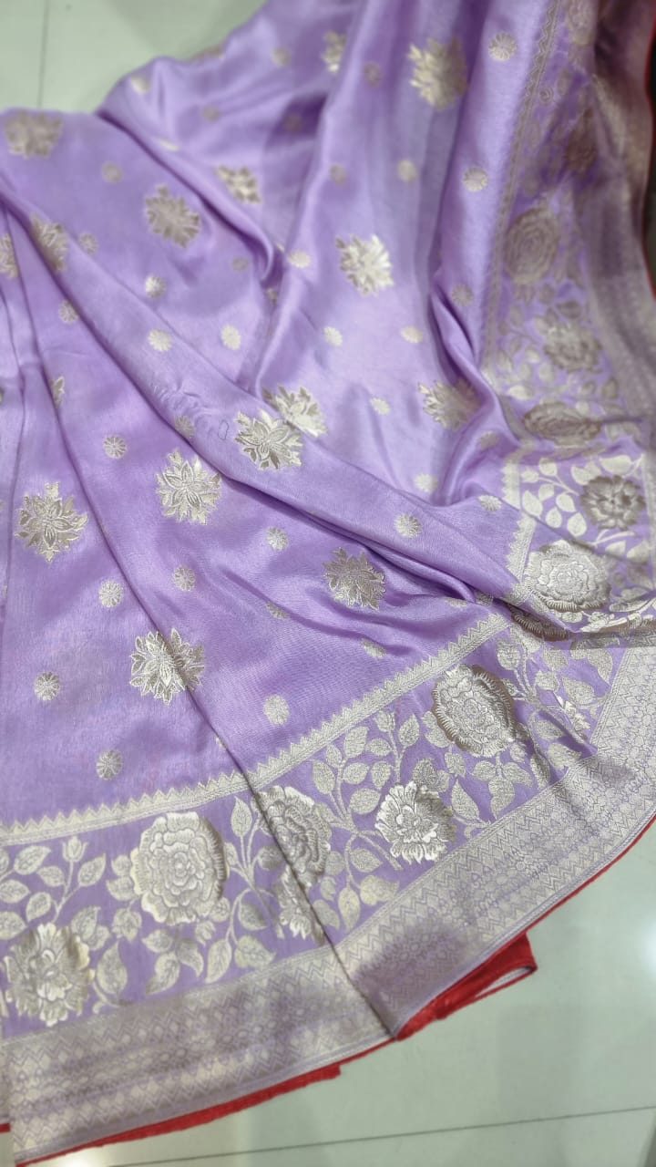 Ravina Munga saree/Munga silk saree/sari - Saffronfashionindia