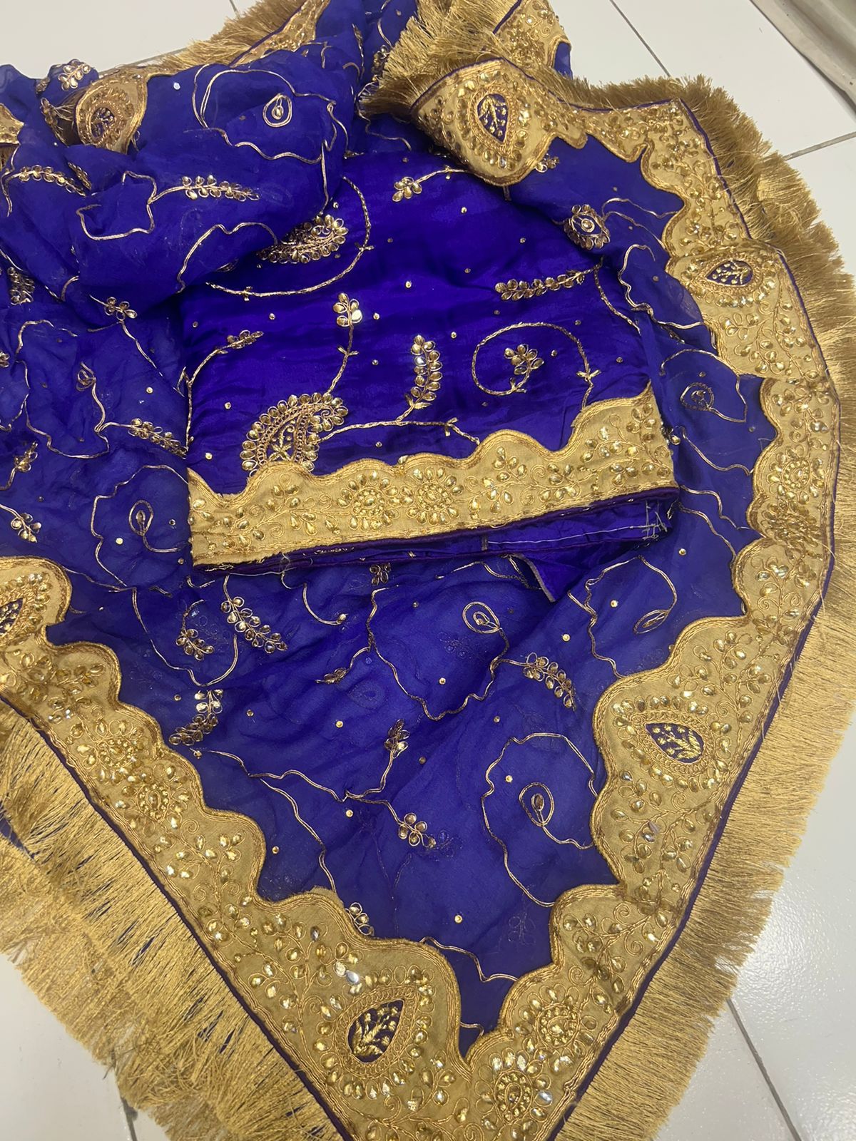 Punisha unstitched salwar suit - Saffronfashionindia