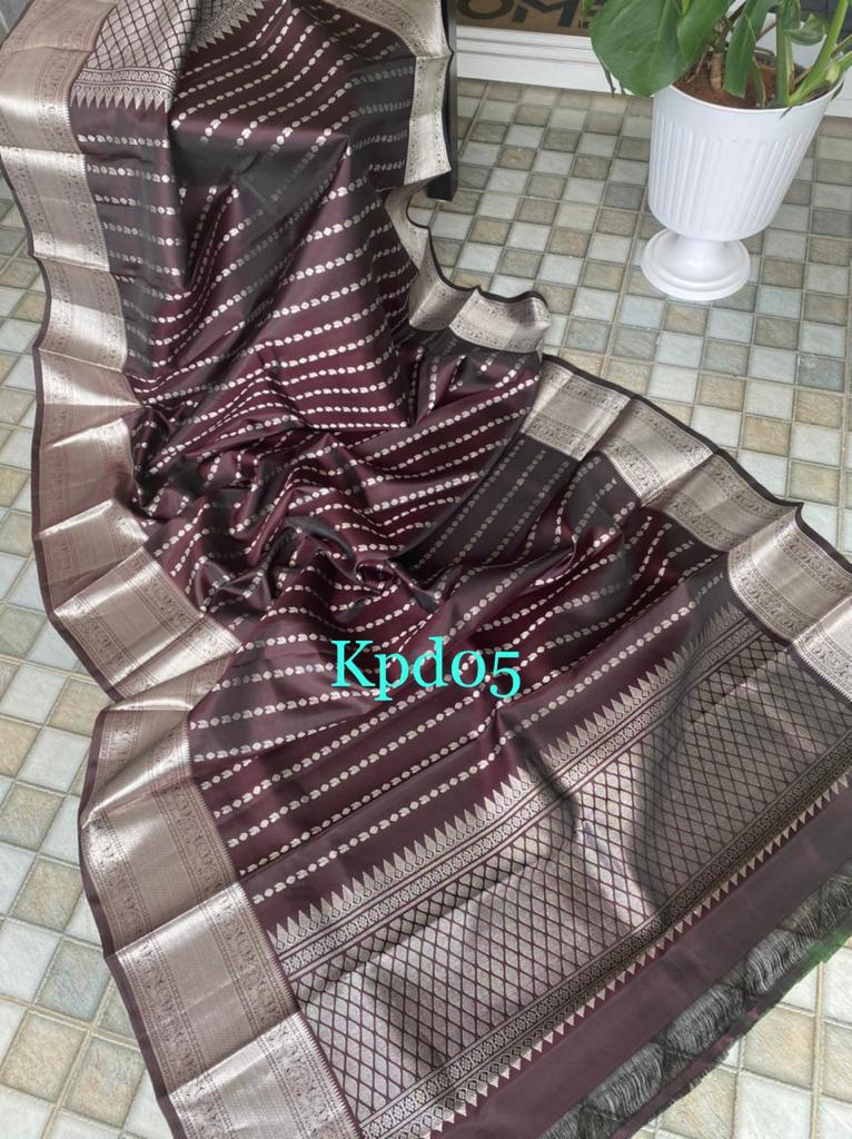 Beautiful kanchi Kanchipuram dupatta - Saffronfashionindia