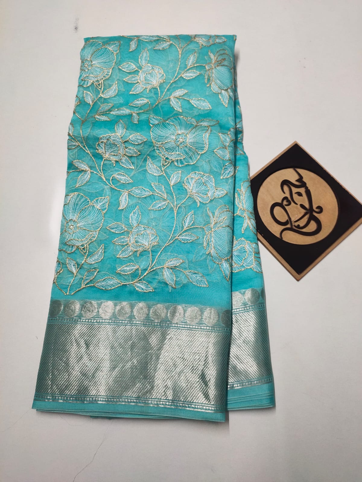 Banarsi kora saree - Saffronfashionindia