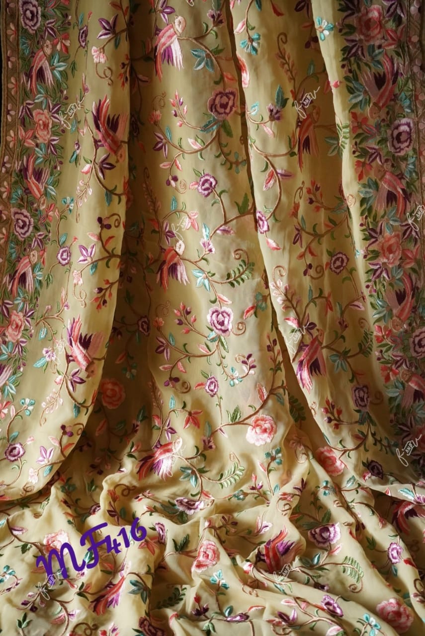 Parsi inspired Kashmiri saree Parsi inspired saree SaffronFashion