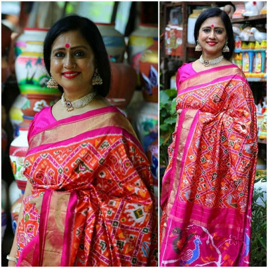 Exclusive ikkath silk saree - Saffronfashionindia