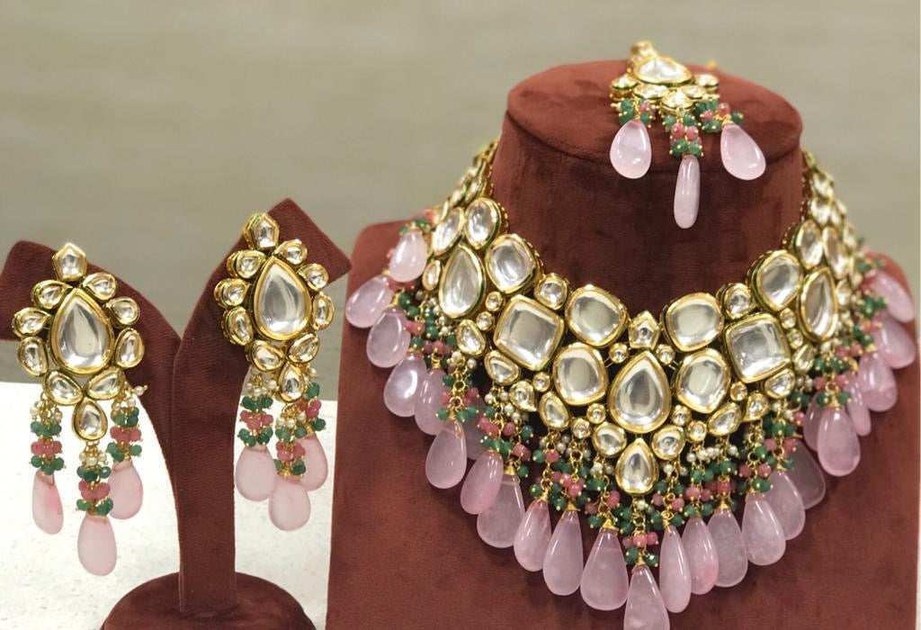 Kundan choker set - Saffronfashionindia