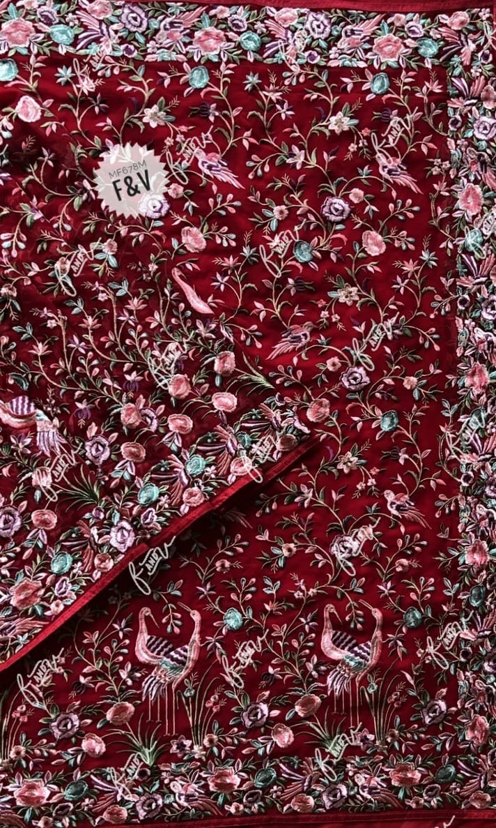 Nashili Parsi inspired saree - Saffronfashionindia