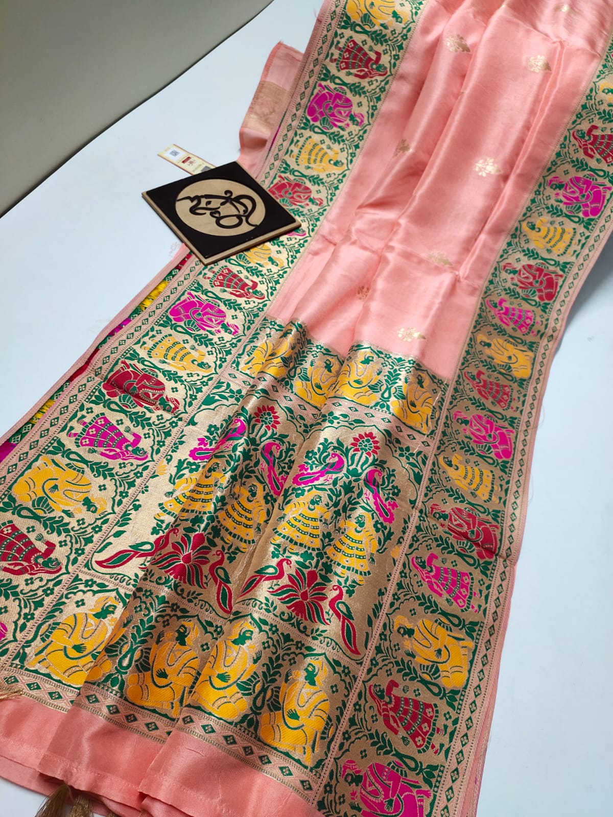 Gandhir banarsi moonga saree - Saffronfashionindia