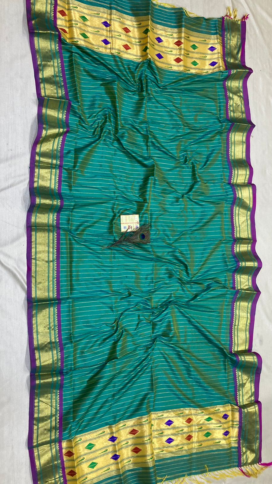 Paithani inspired dupatta - Saffronfashionindia