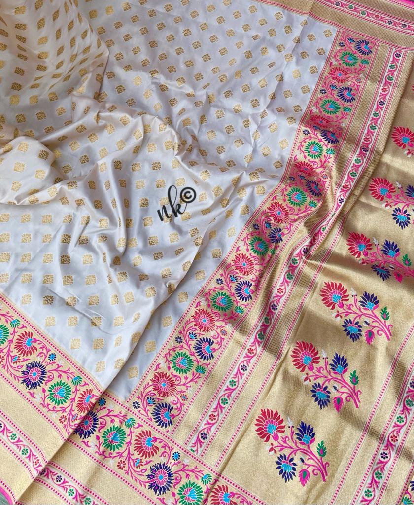 Reet Katan soft silk sari - Saffronfashionindia