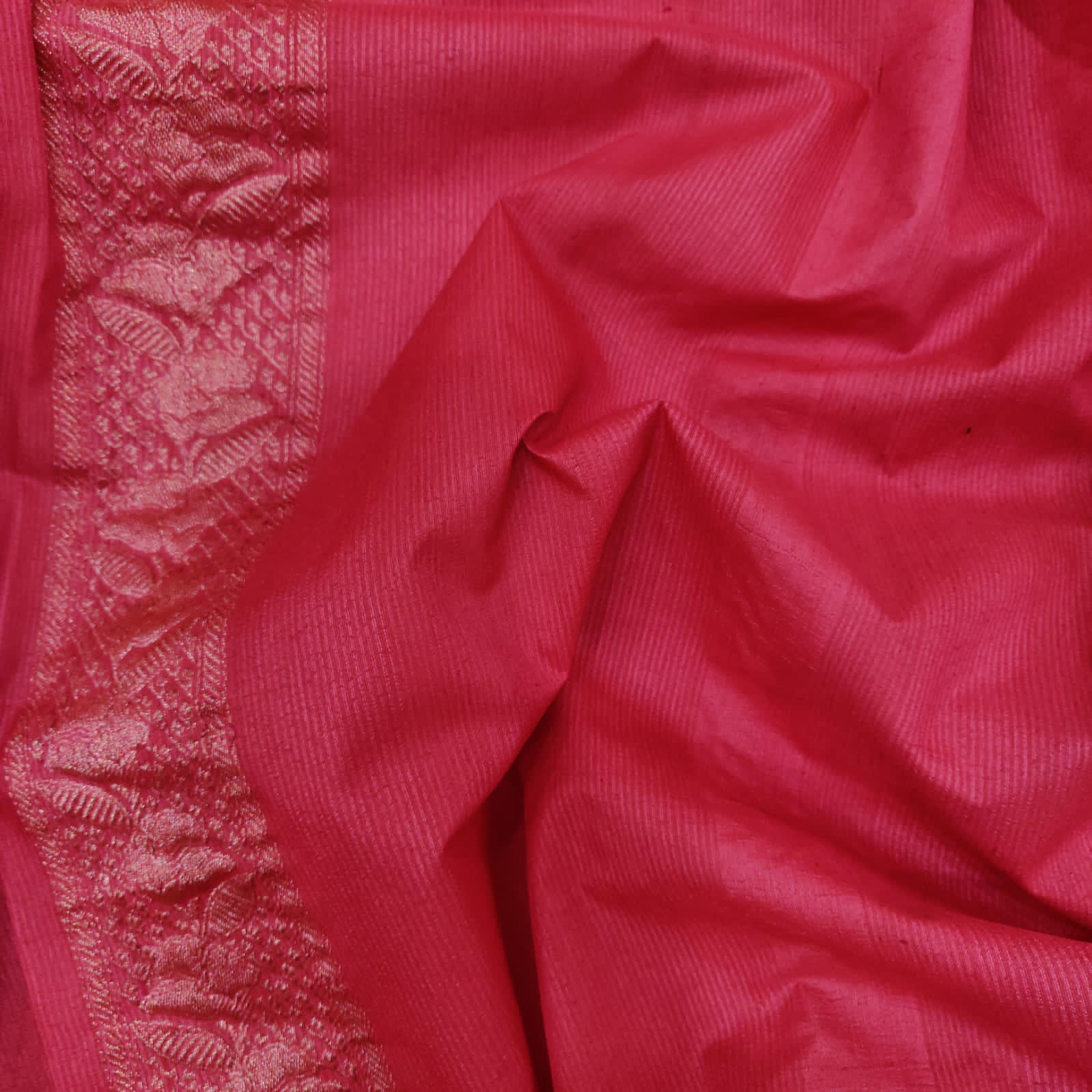 Floral tussar handwoven saree - Saffronfashionindia