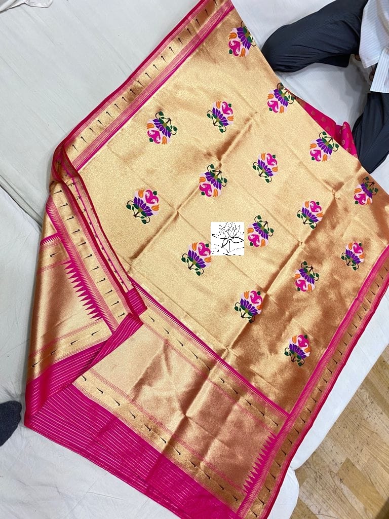 Muniya inspired paithani dupatta - Saffronfashionindia