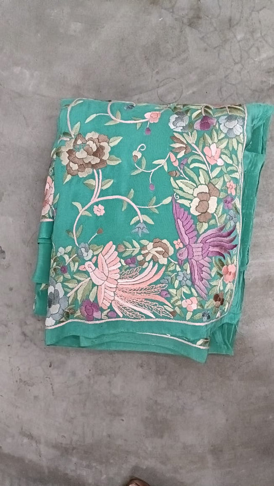 Arvika Parsi gara saree - Saffronfashionindia