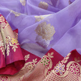 Panisha kora handwoven saree