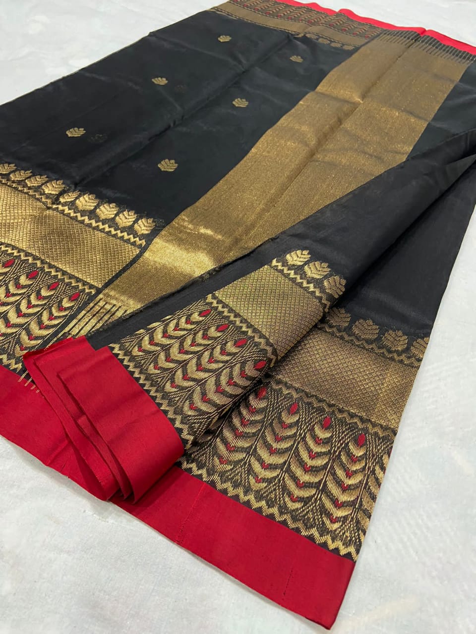 Anaisha Chanderi silk saree - Saffronfashionindia