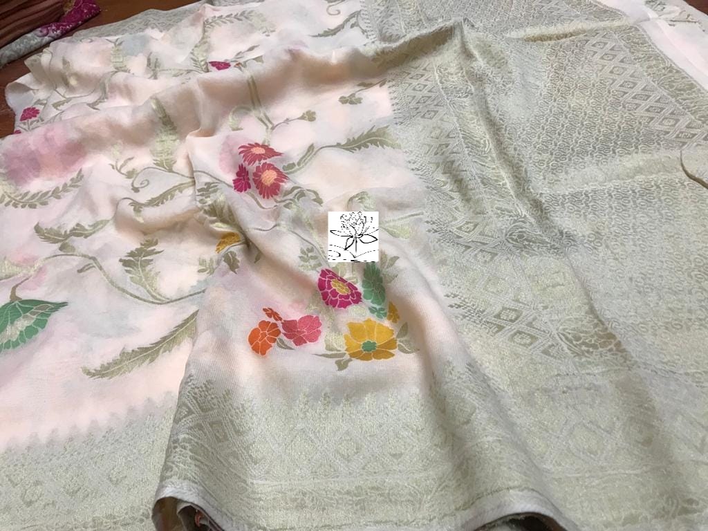 Rimika khaddi banarsi saree - Saffronfashionindia