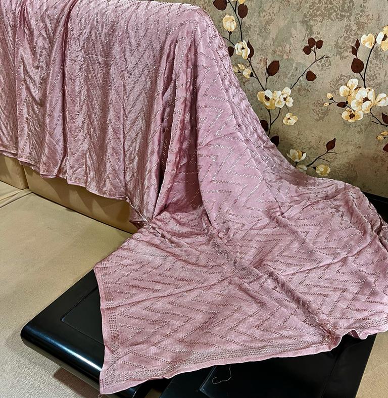 Swarovski satin designer saree - Saffronfashionindia