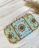 Aviral embroidered clutch