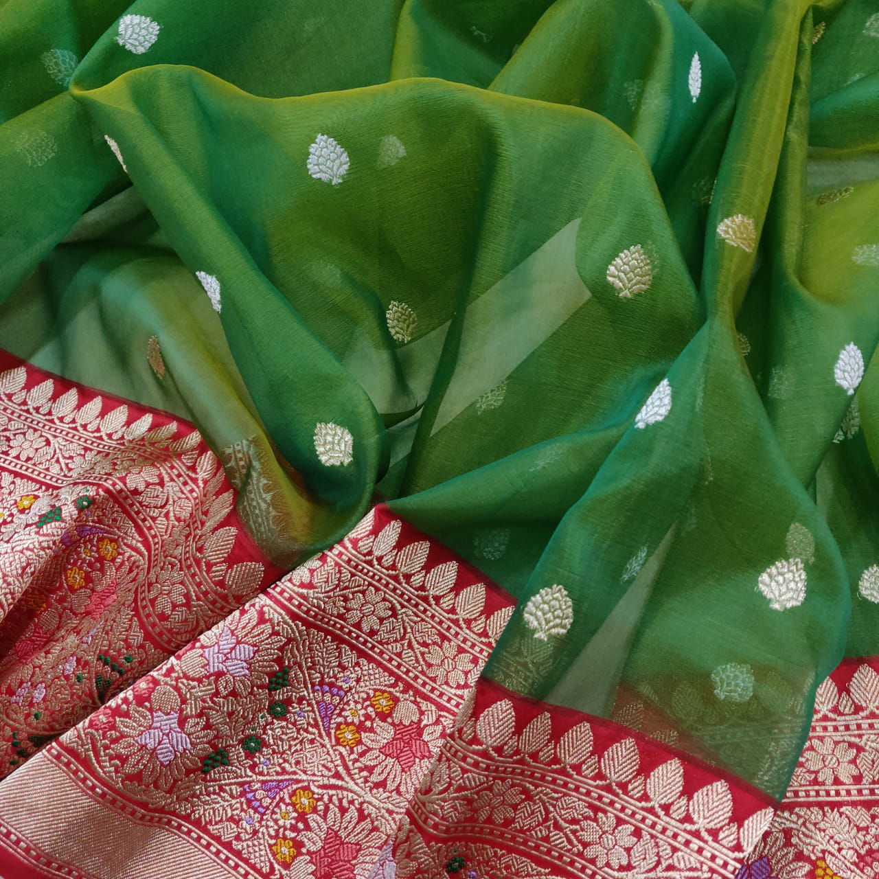 Eid special Kora saree - Saffronfashionindia