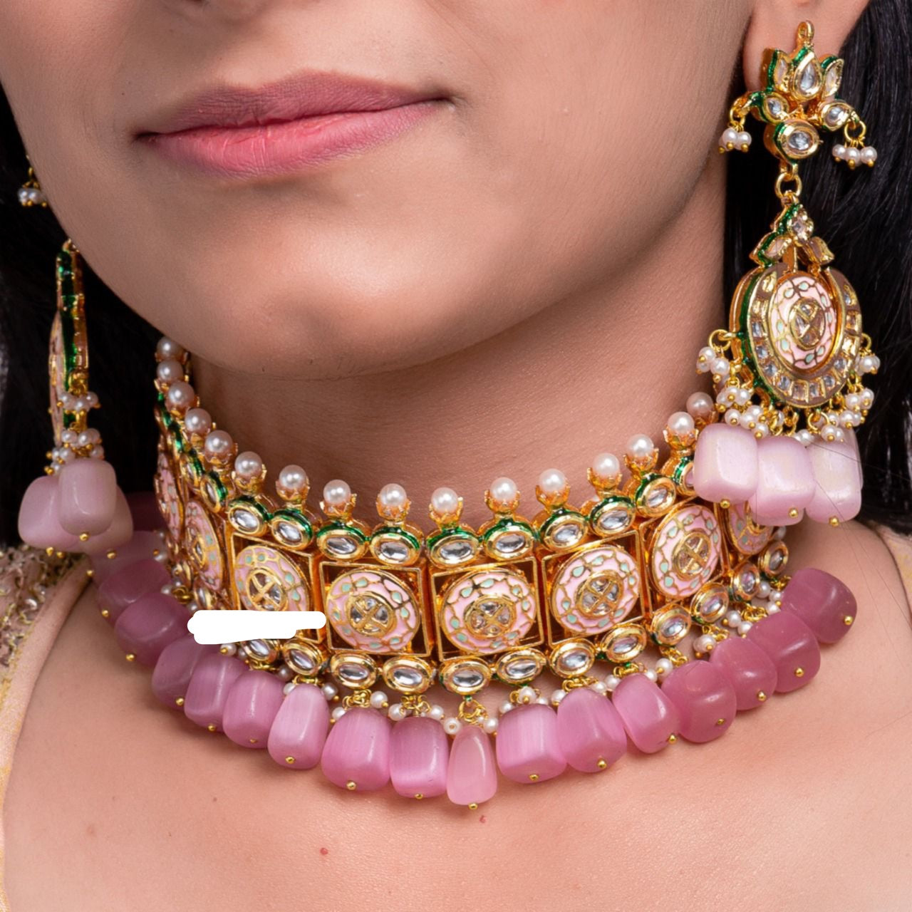 Meena choker set - Saffronfashionindia